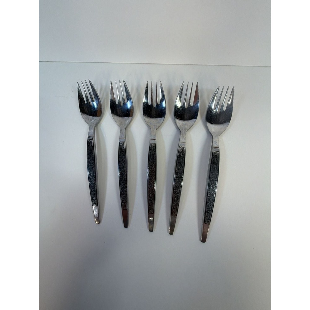 Set of 5 Arthur Salm ASF3 Dynasty Stainless Steel Sporks Japan MCM